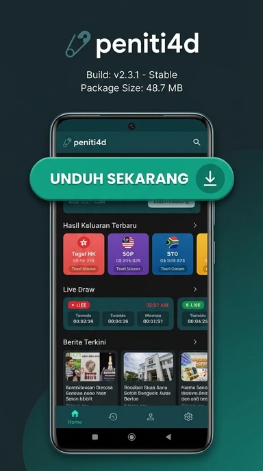 Tampilan halaman APK peniti4d